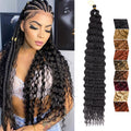 Water Wave Crochet Hair Extensions Afro Curly Braiding Hair Synthetic Braid