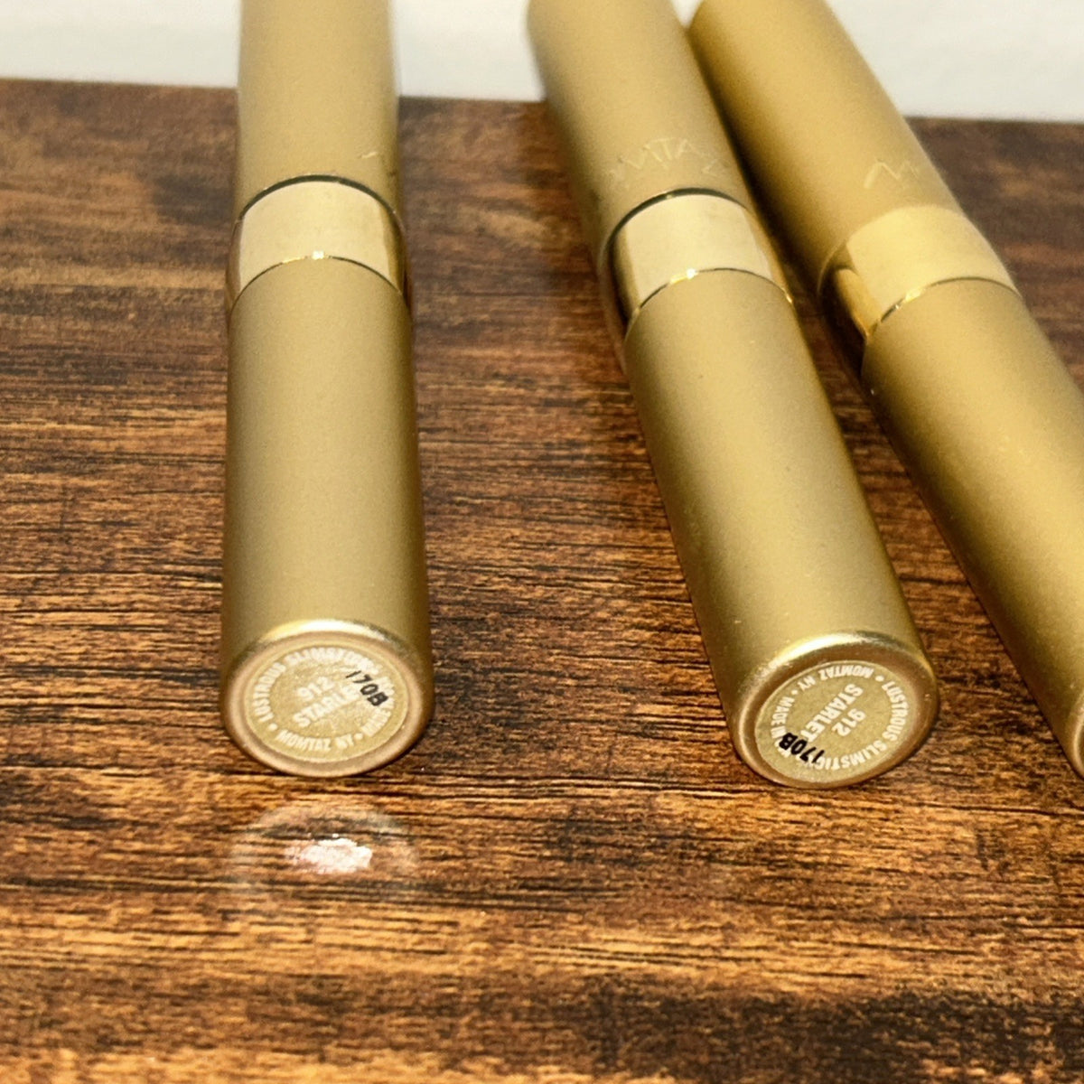 Lot of 3 OMYA New York Lipsticks - Vintage Starlet Shade Discontinued Set