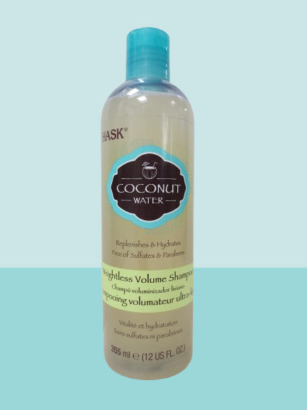 Hask Coconut Water Weightless Volume Shampoo - 12 oz Pack of 3