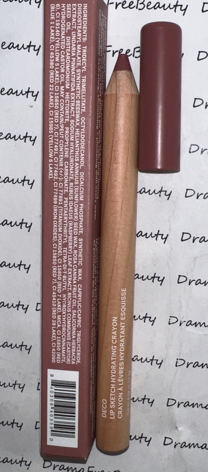 Ilia Lip Sketch Hydrating Lipstick & Lip Liner Crayon in Deco 2.3g