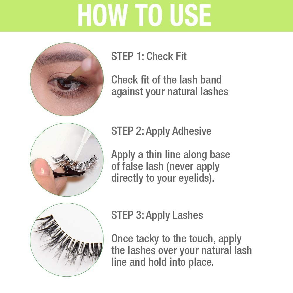 Clear Lash Adhesive - Hypoallergenic, Fast-Drying, Waterproof, 0.18 oz