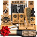Men's Beard Straightener Grooming Kit with Oil & Comb - Beard Care Set