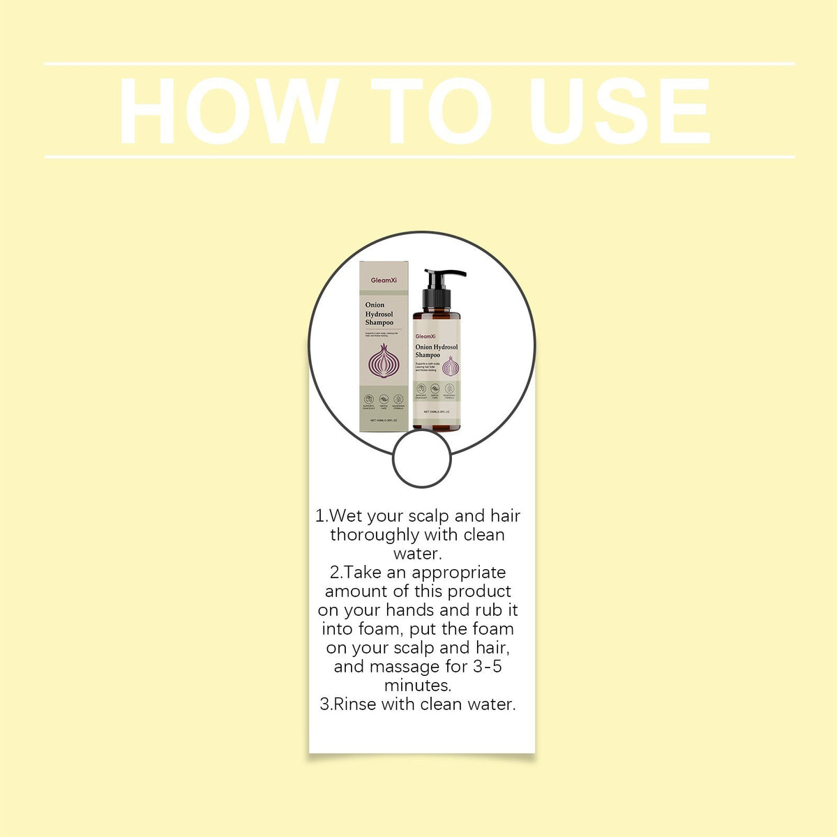 Onion Rosemary Biotin Shampoo for Hair Growth & Thickening - 100ml