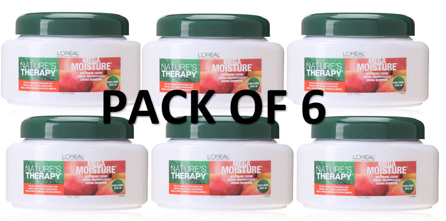 6 Pack Moisturizing Hair Creme - Nurturing & Detangling 16oz