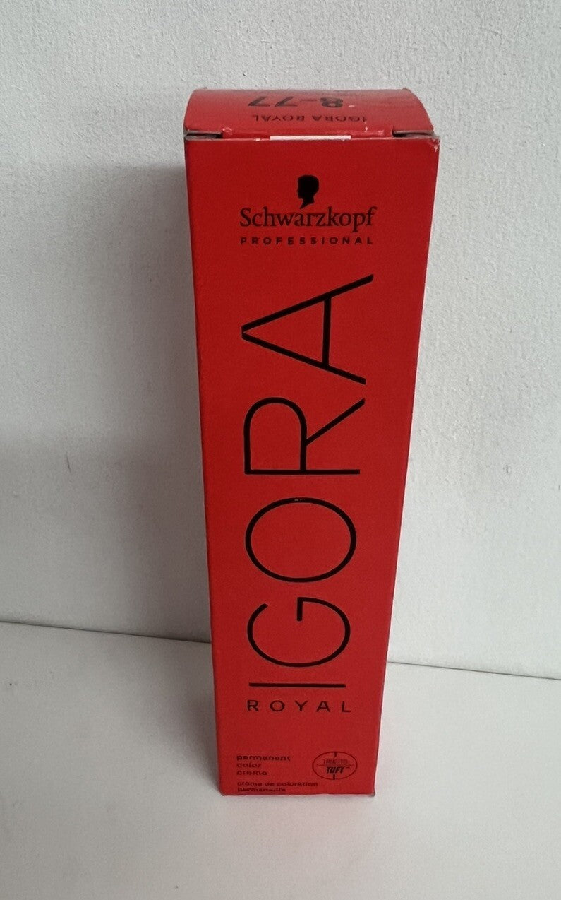 Perm Hair Color Kit 9 Pack Light Blonde Copper 2.1 oz Each - Schwarzkopf Igora Royal