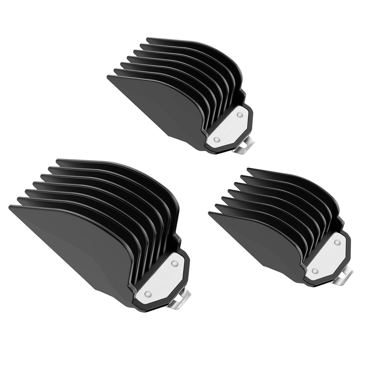 Hair Clipper Guard Set for Wahl - Metal Attachments with 3 Lengths 1.25, 1.5, 2 Inches