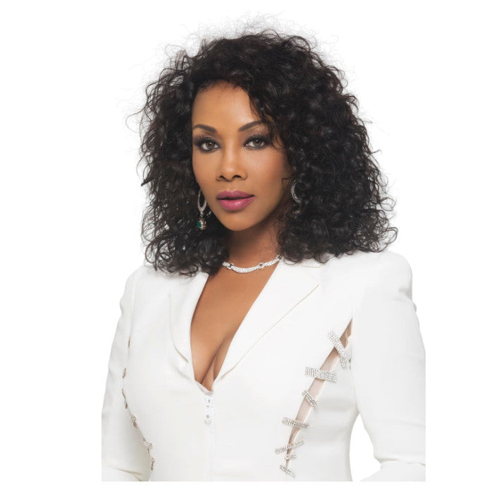 15-Inch Brazilian Human Hair Wigs for Women - Natural Color, Vivica A. Fox Collection