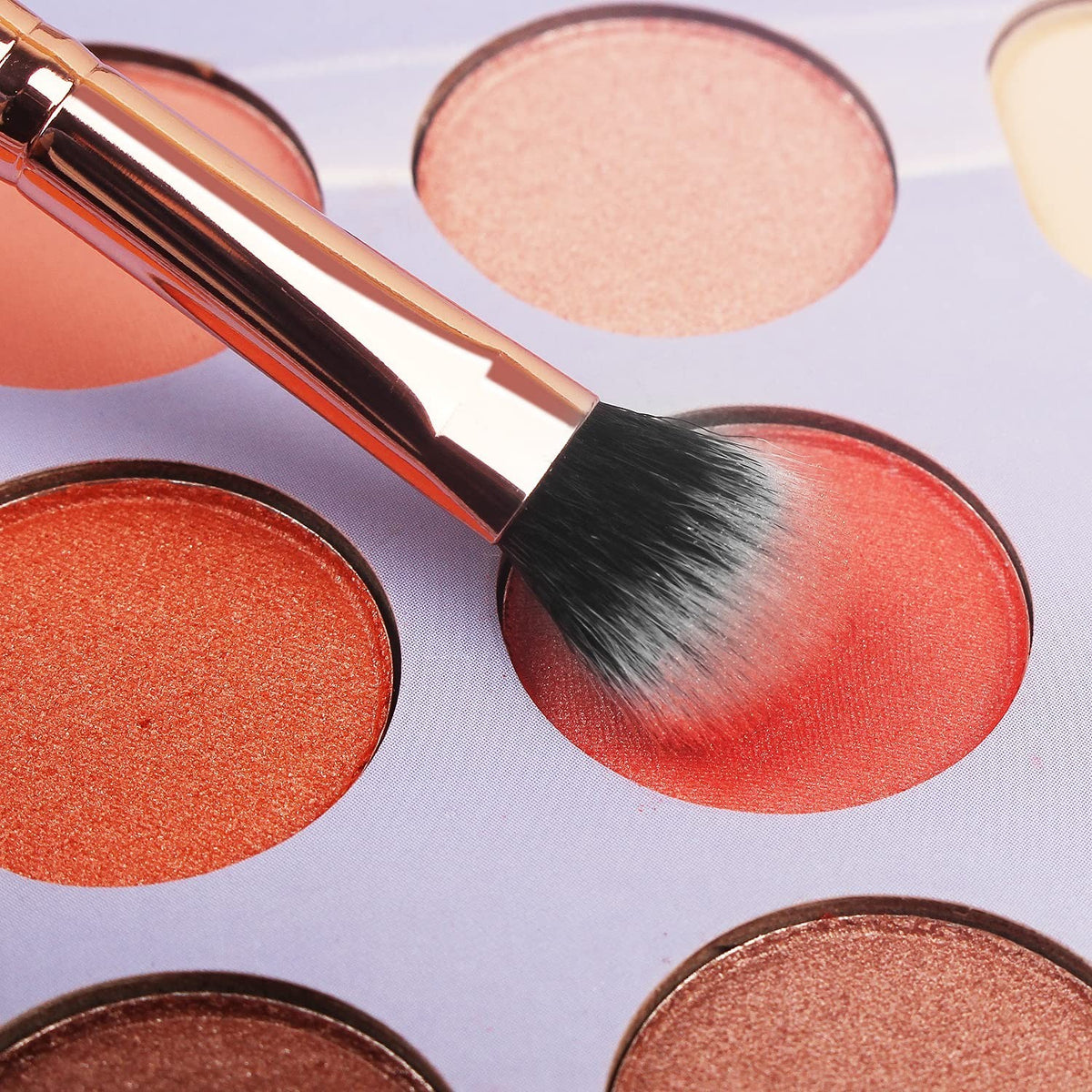 16 Pcs Professional Makeup Brush Set with Eyebrow Razor - Cruelty-Free