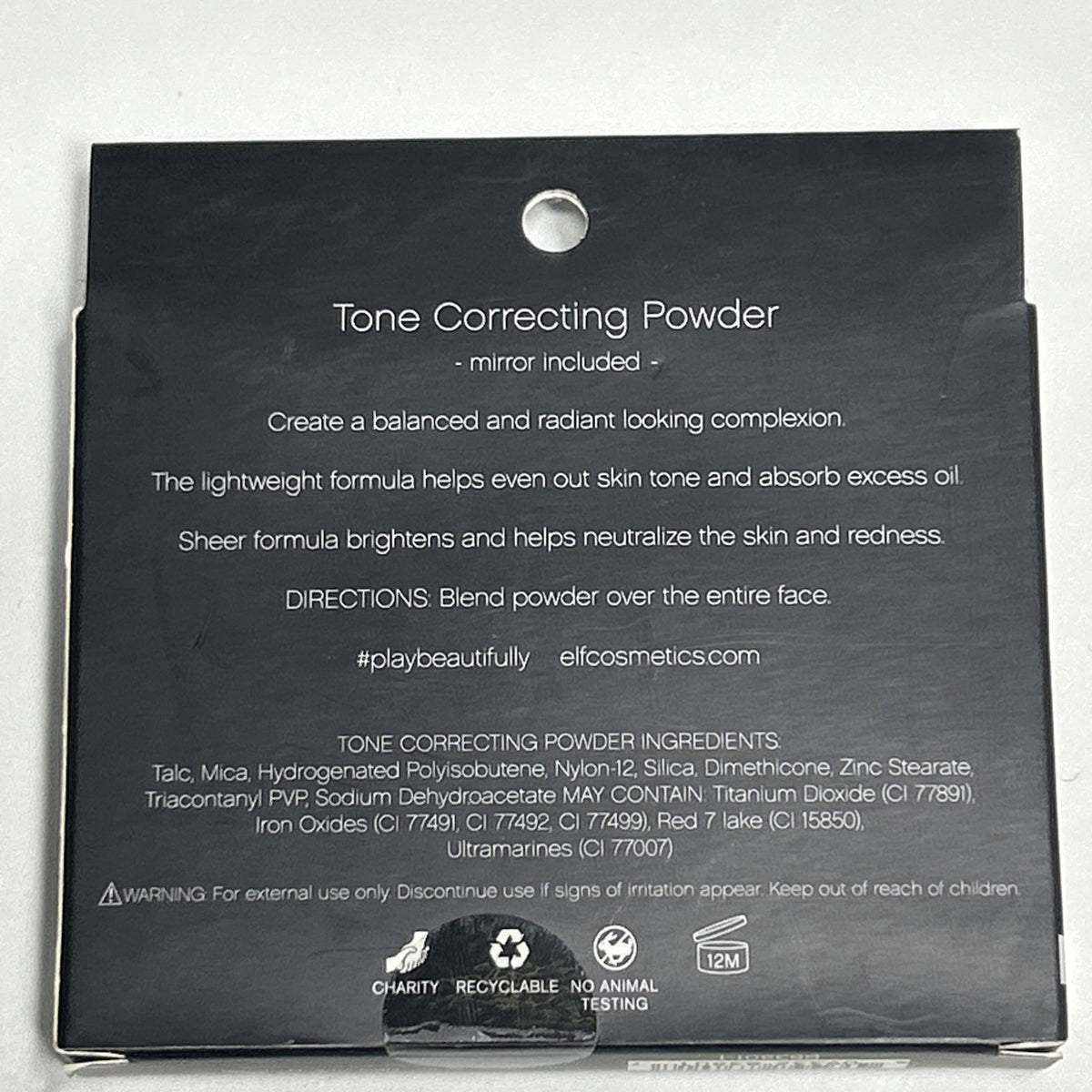 ELF Tone Correcting Powder Compact - Green Pink Blue Yellow - Sealed