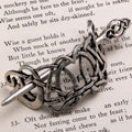 Petite Celtic Knot Hair Pin - Silver Viking Hair Accessory for Women
