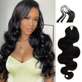 16-Inch Human Hair Body Wave Crochet Extensions - Knotless Pre-Separated 60g
