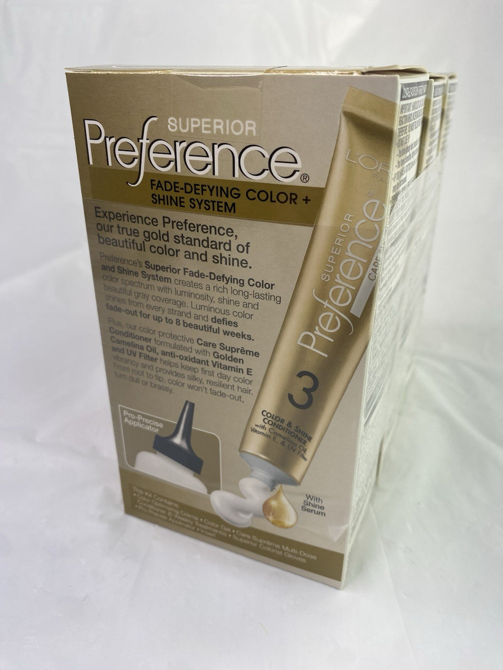 L'Oreal Paris Fade-Defying Shine Hair Dye 70P Dark Permanent Color Set
