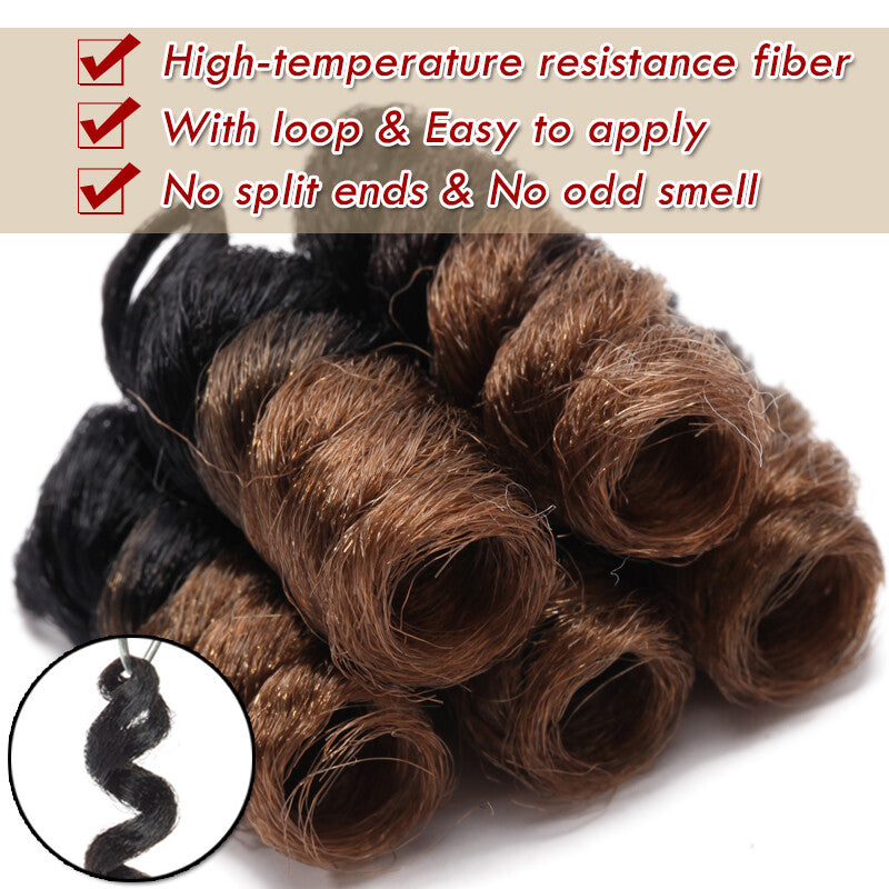 Natural Short Jamaican Bounce Crochet Hair Extensions Spring Braid