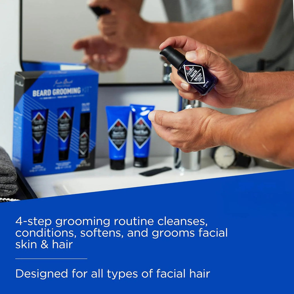 Men's Beard Grooming Kit with Combs & Accessories - Premium Quality