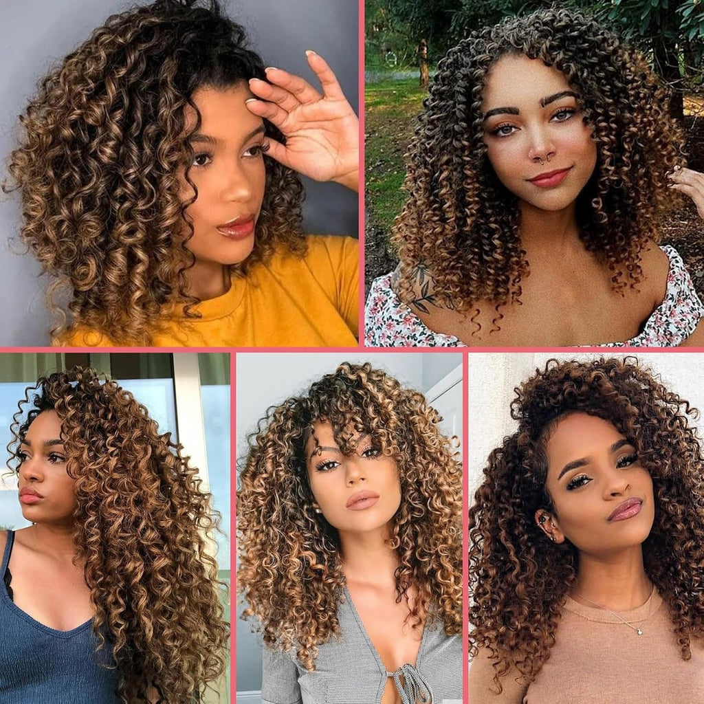 Crochet Hair 10 Inch Pack of 8 - Ocean Wave Pre-Looped Synthetic Braids