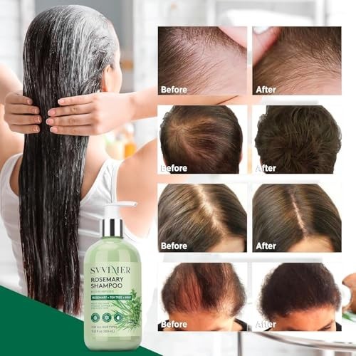 Volumizing Hair Thickening Shampoo with Tea Tree Oil & Biotin - 2 Pack