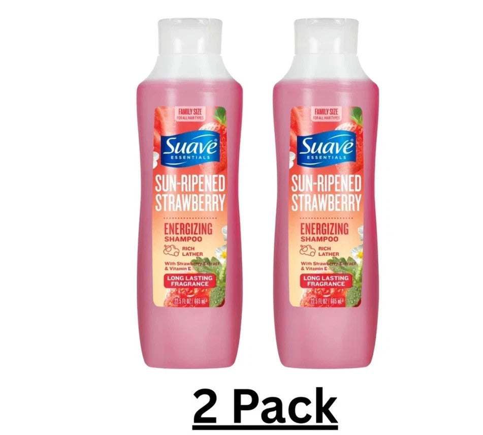 (2 Pack) Suave Daily Shampoo 22.5 fl oz - Various Fragrances & Nourishing Ingredients