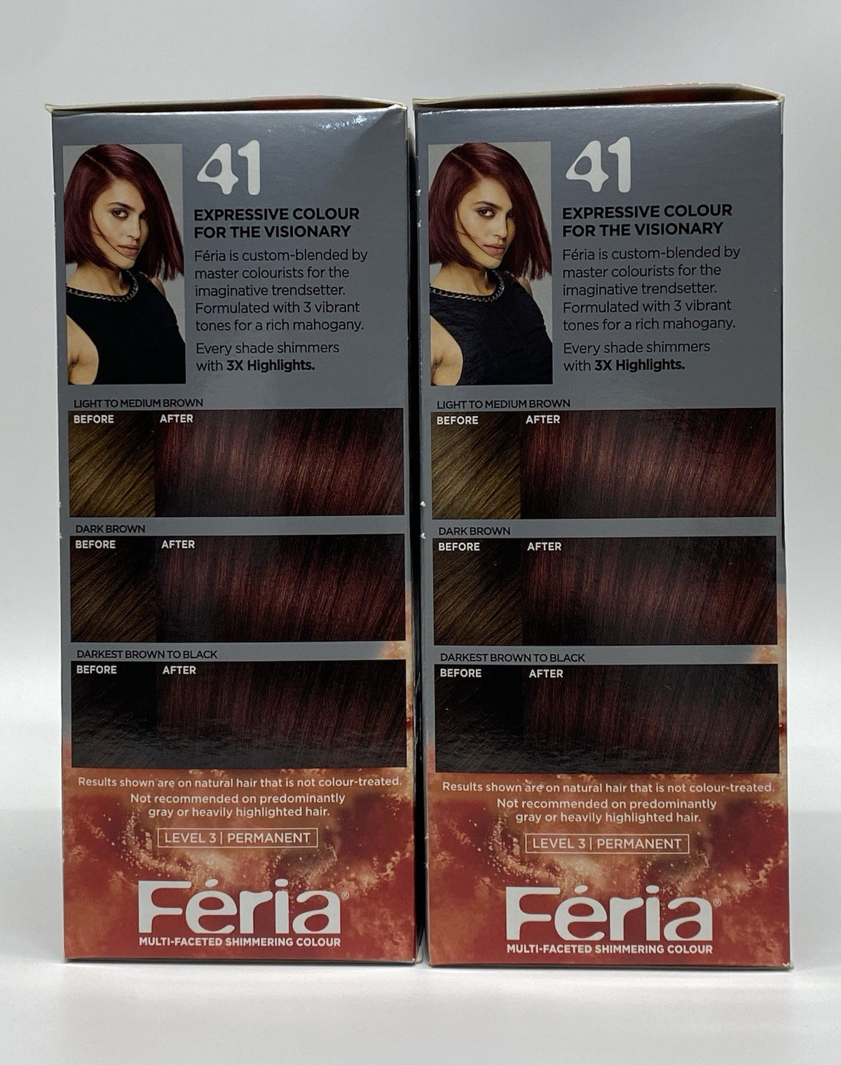 L'Oreal Paris Feria Multi-Faceted Shimmering Hair Color Highlights - Rich Mahogany
