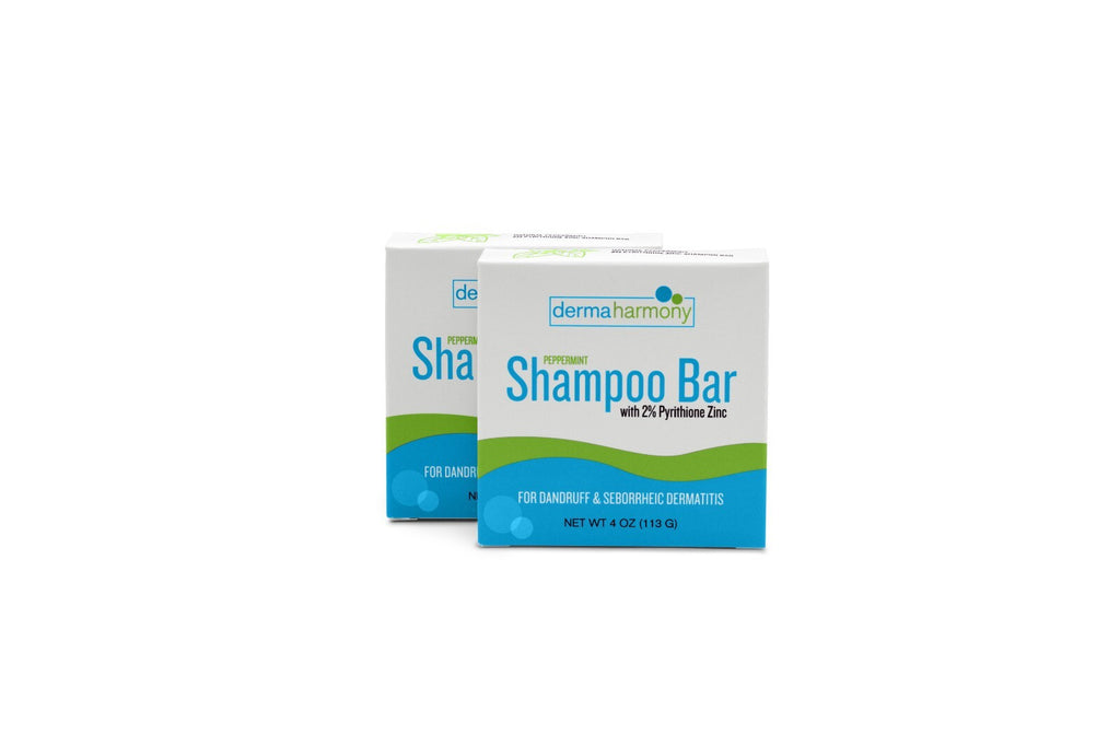 Dandruff & Seborrheic Dermatitis Shampoo Bar - Peppermint, 4 OZ, Pack of 2
