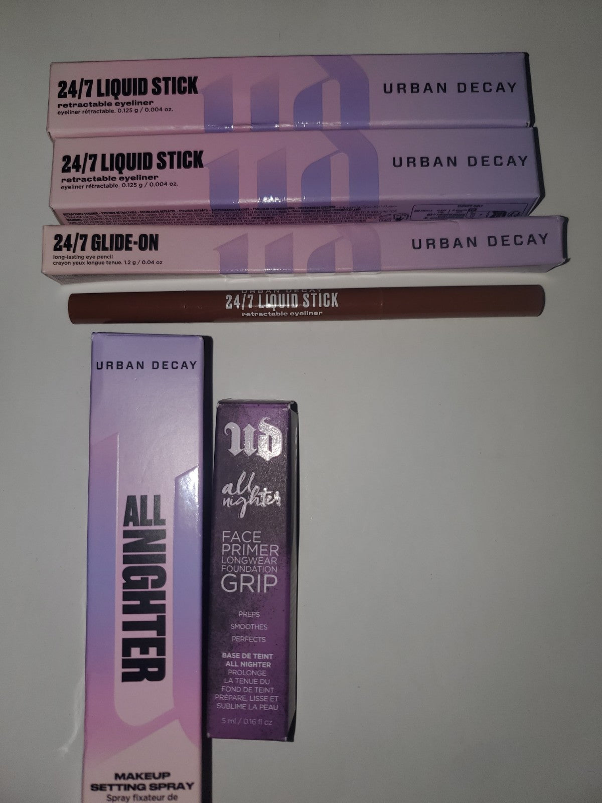 Urban Decay Lipstick Set & Primer Collection - All Nighter Lip & Primer Lot