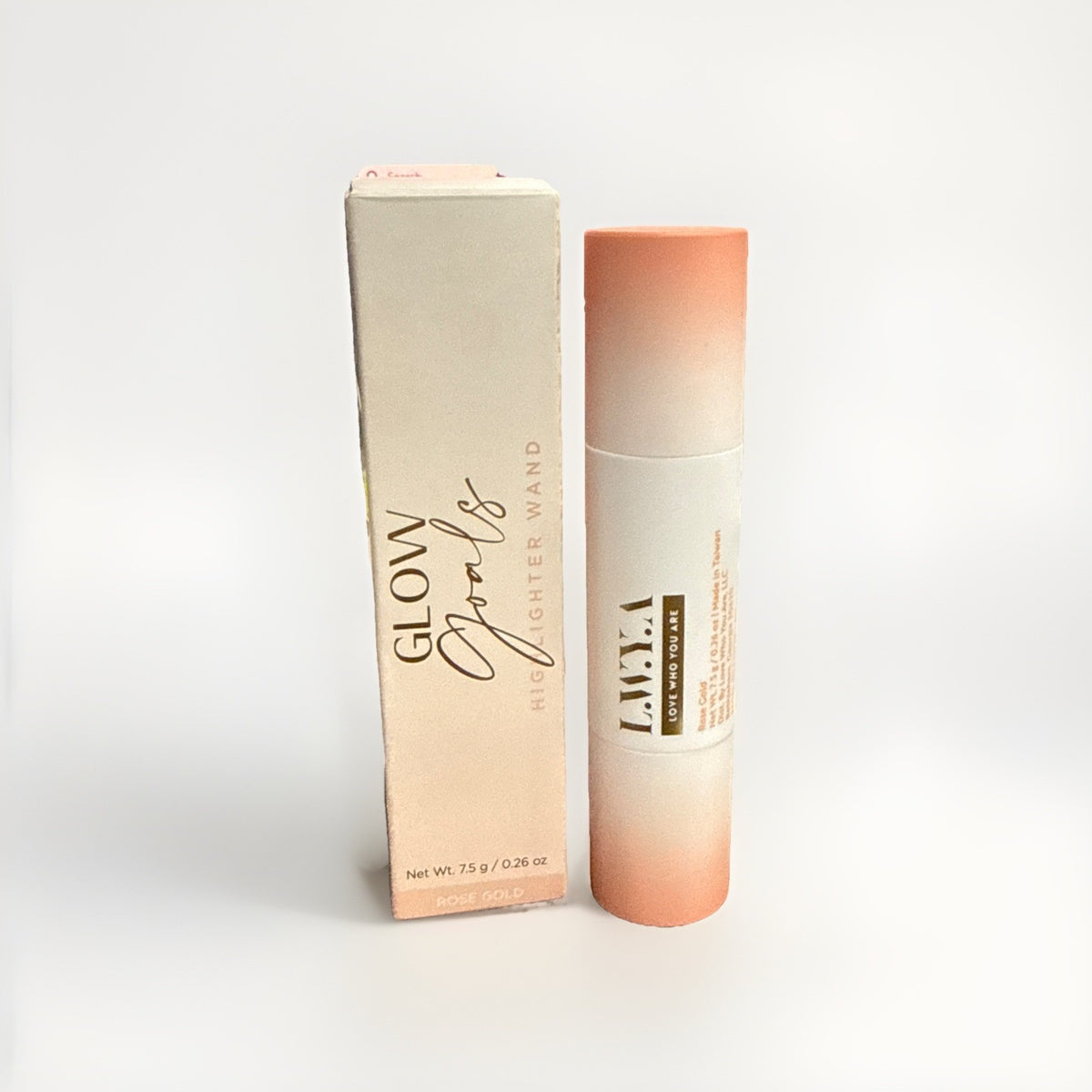 Glow Goals Highlighter Wand 0.26 oz Rose Gold