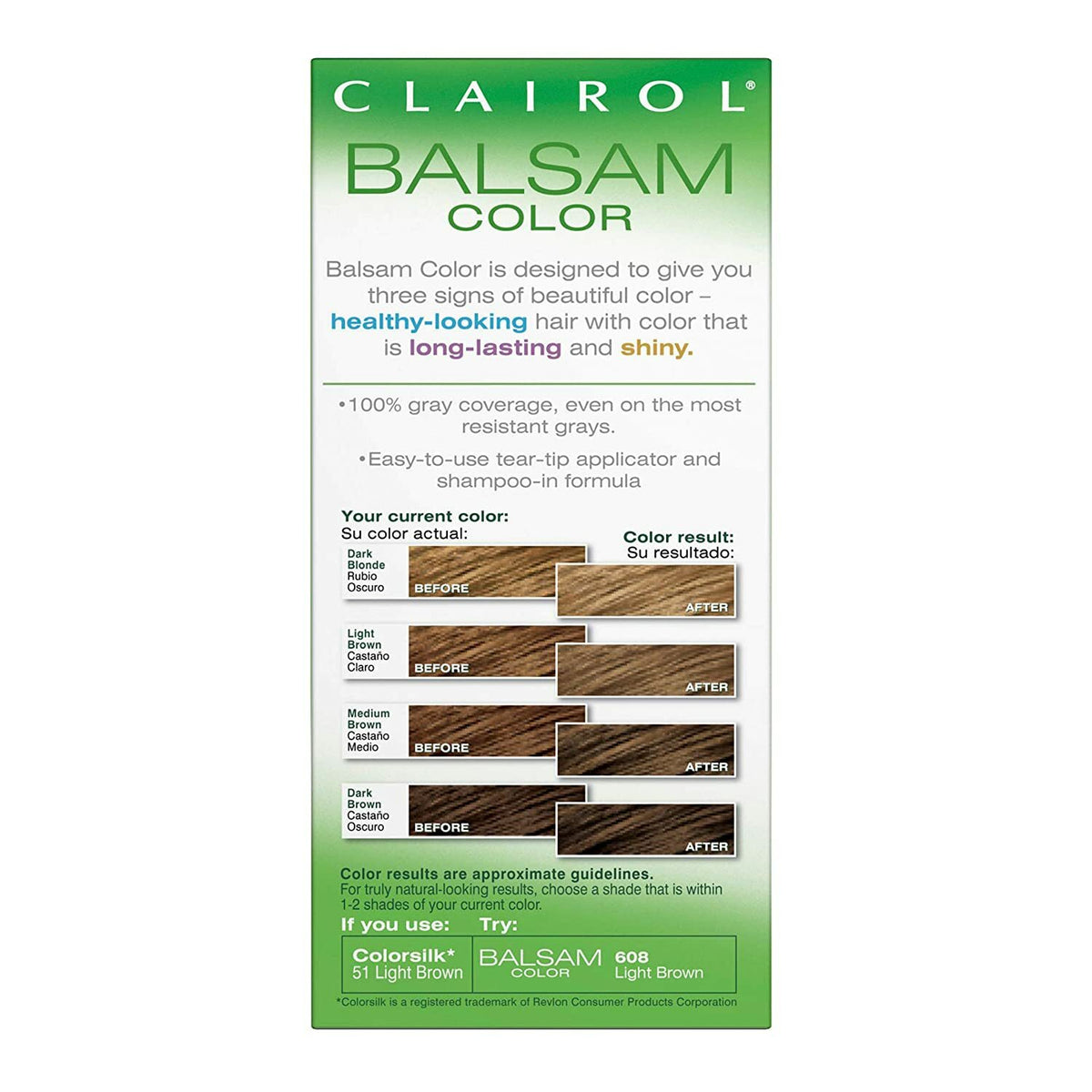 Permanent Hair Color Light Brown 608 – Pack of 2, Long-Lasting & Shiny
