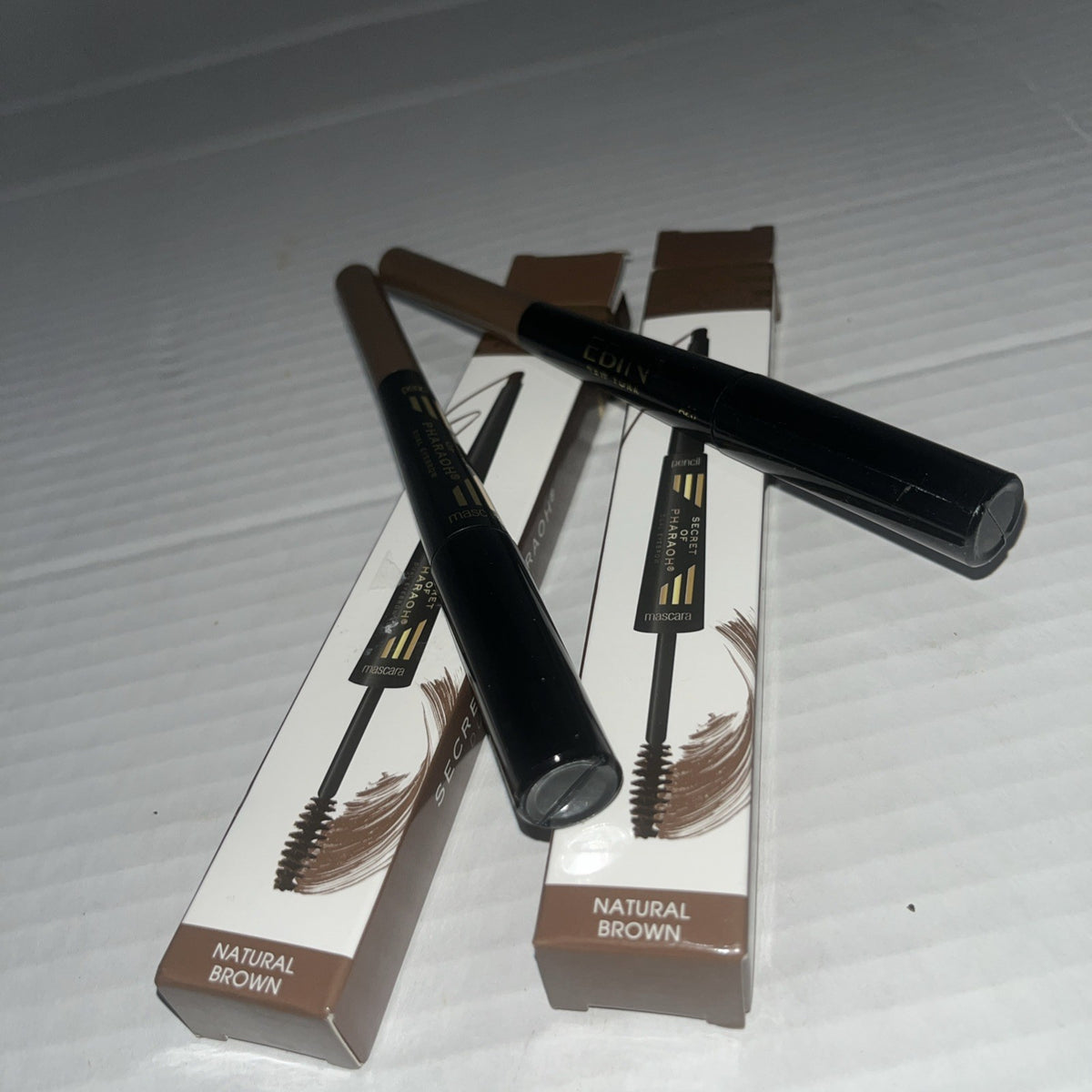 Eyebrow Pencil & Brow Mascara Duo Set - Natural Brown