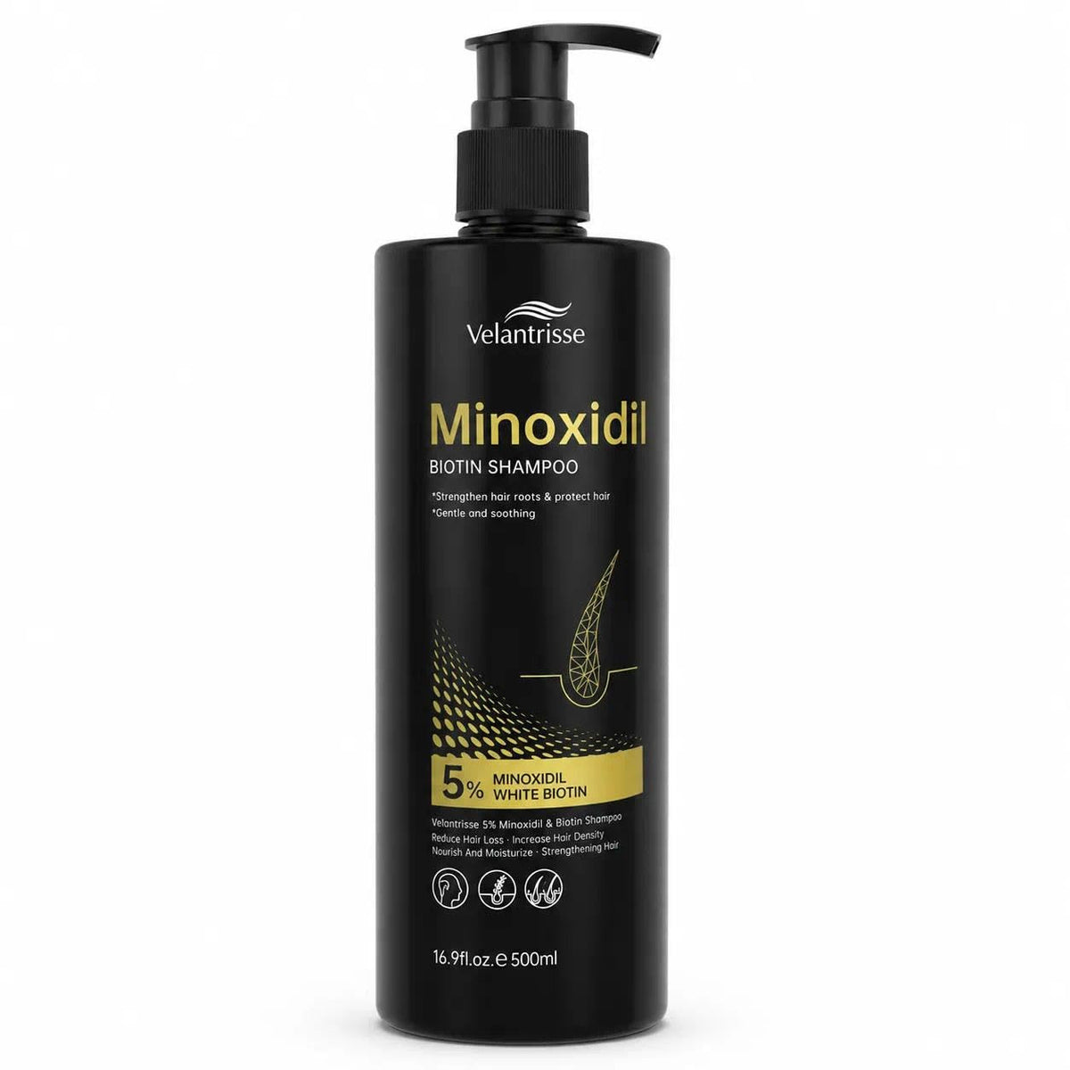 Hair Growth Shampoo with Minoxidil & Biotin for Thinning Hair - 16.9 fl oz