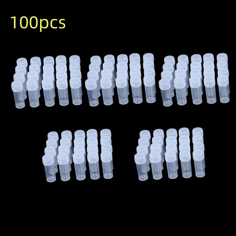 5ml Plastic Sample Jars - Small Storage Vials for Pills, Liquids & Powders