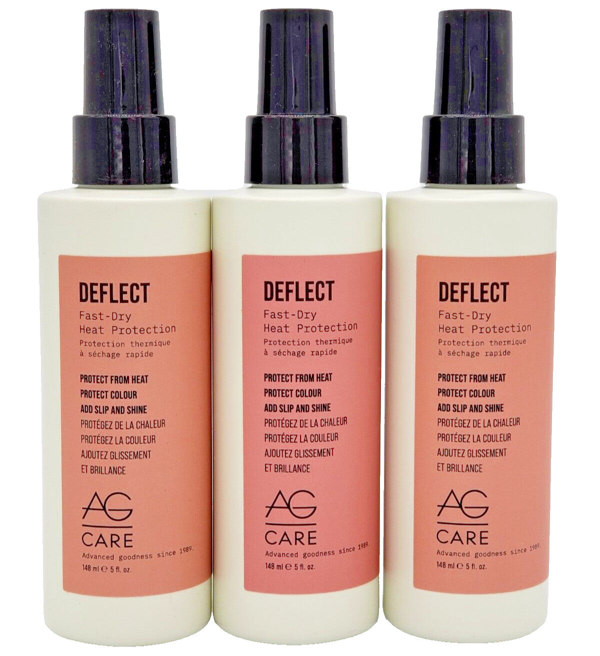 Hair Heat Protectant Spray - Fast Drying, Color-Protecting, 5 oz Set of 3