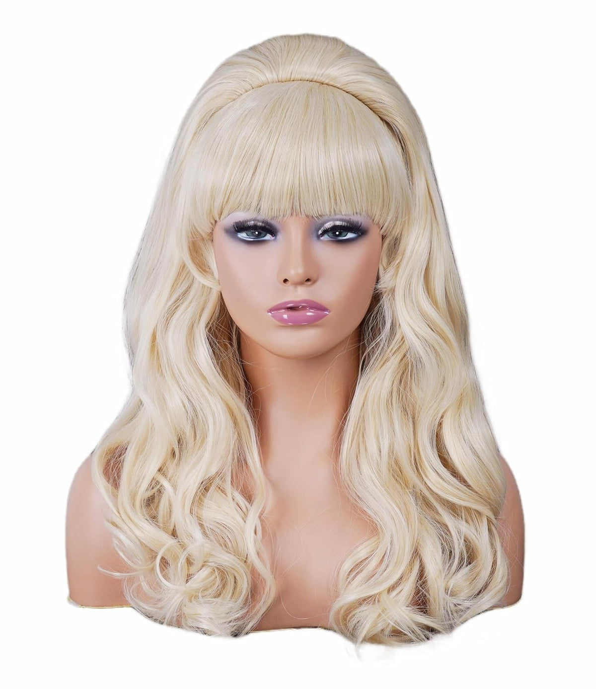 Blonde Long Wavy Wig for 80s Costume Halloween Party and Cosplay