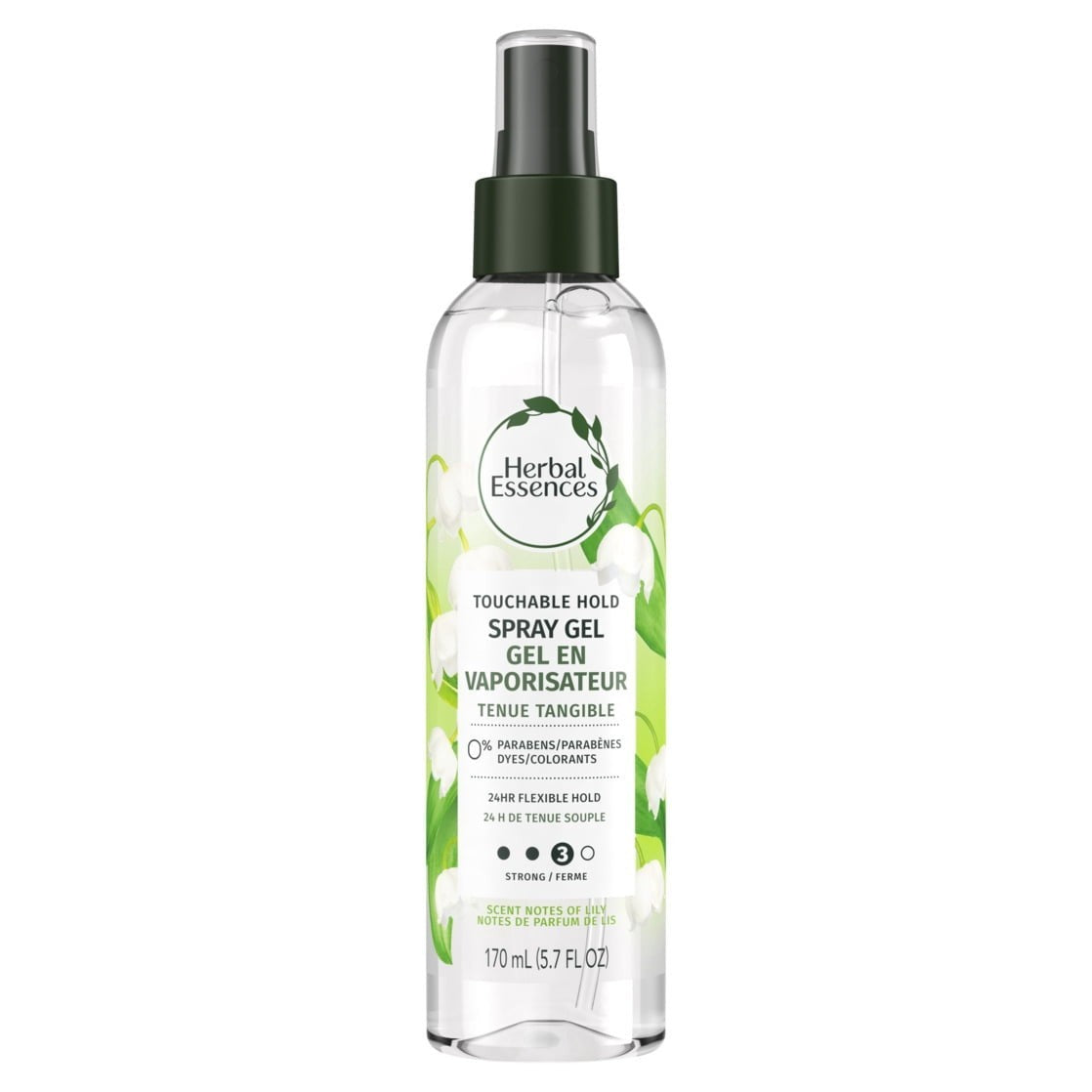 Herbal Essences Touchable Spray Hair Gel Frizz Control 24H Hold 5.7oz (4 Pack)