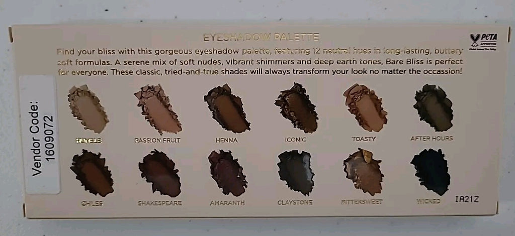 Neutral Eyeshadow Palette with 12 Shades - Matte & Satin Finish