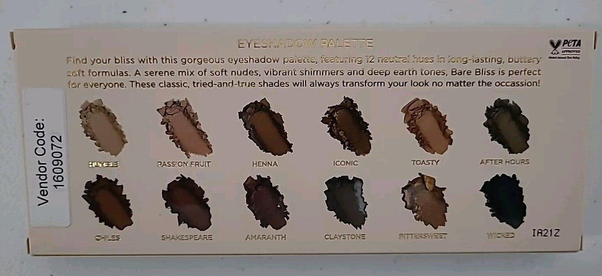 Neutral Eyeshadow Palette with 12 Shades - Matte & Satin Finish
