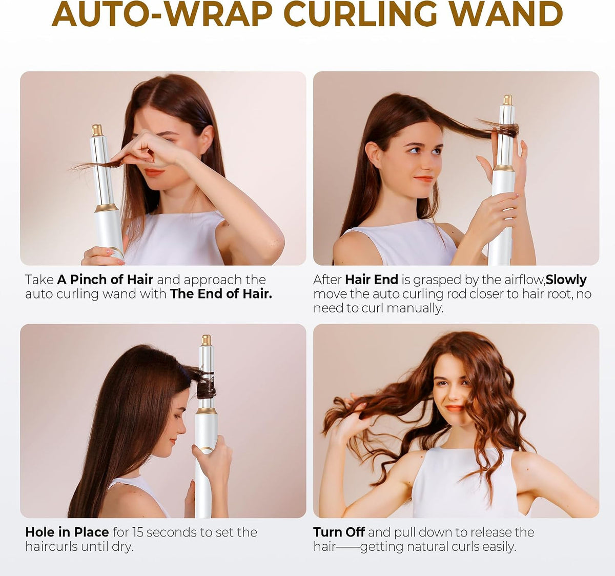 5-in-1 Hot Air Hair Dryer Brush Volumizer Curling & Straightening Styler