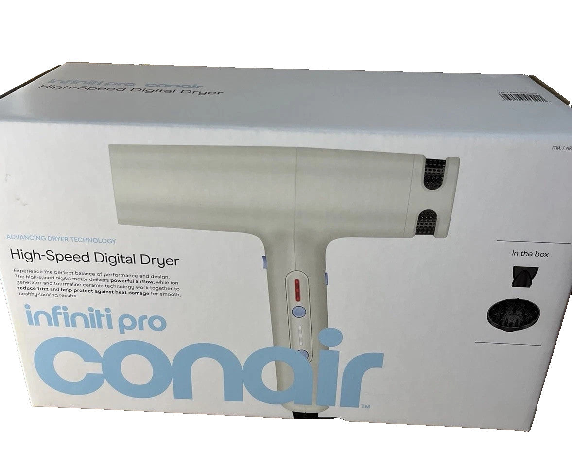 High-Speed Digital Hair Dryer with Ionic & Tourmaline Technology - 1600W