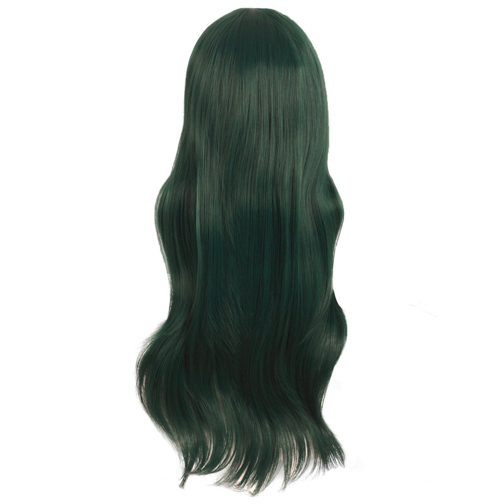 Long Curly Costume Wig - Pine Green 28 Inch Women Cosplay Fiber