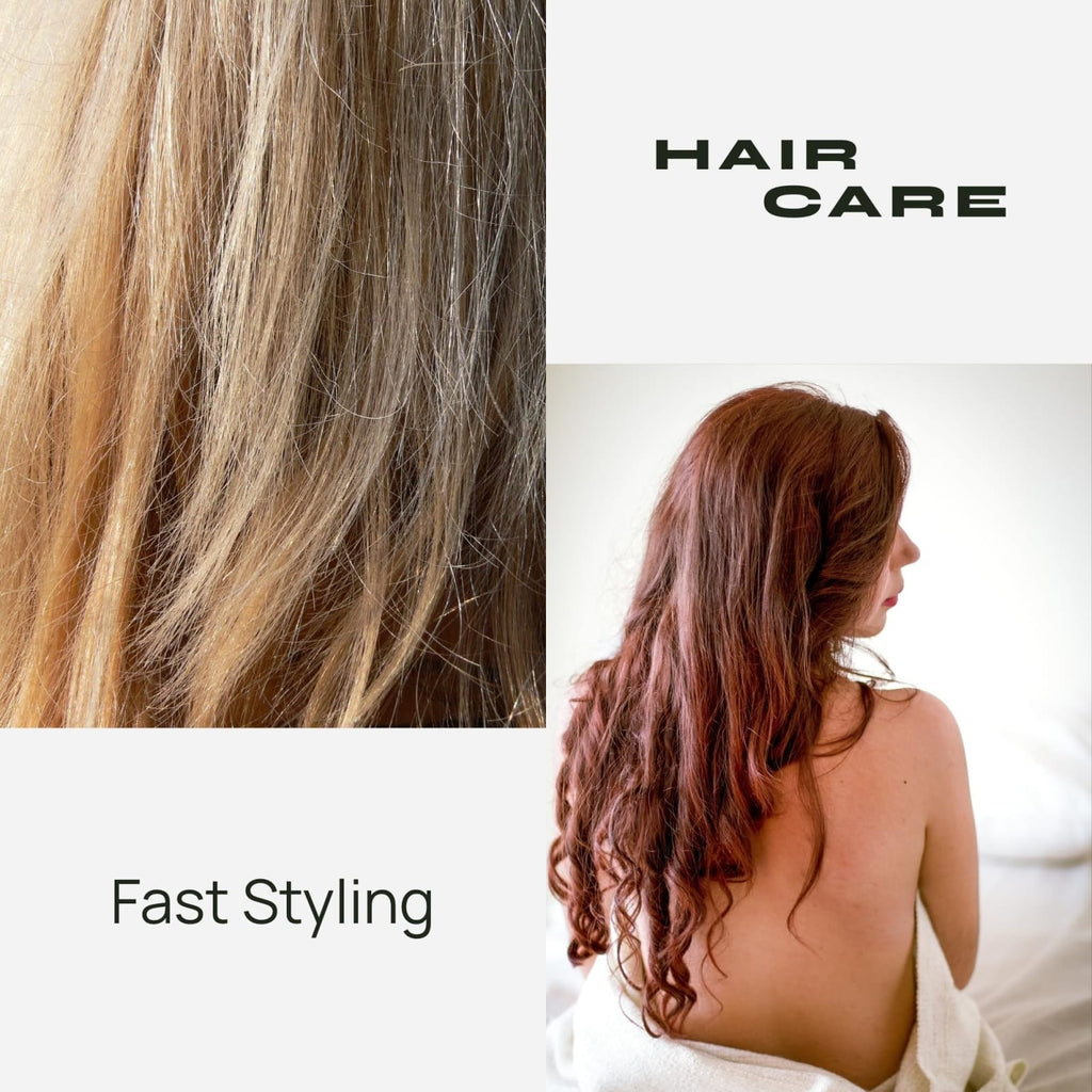 3-in-1 Rotating Hair Dryer Brush with Ceramic Coating and Interchangeable Attachments