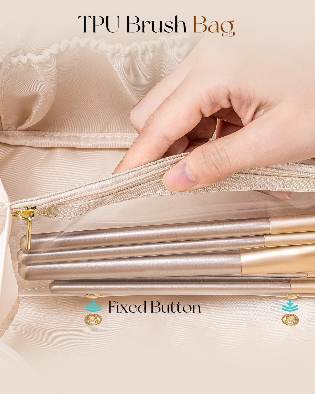 Cosmetic Bag Travel Toiletry Organizer — Ledger Bag for Makeup Essentials