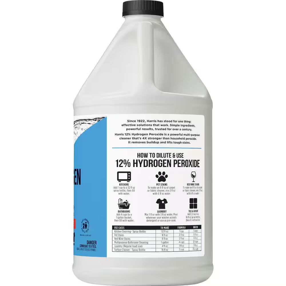 128 Oz Hydrogen Peroxide All Purpose Cleaner - Concentrated Disinfectant for Multi-Surface Use