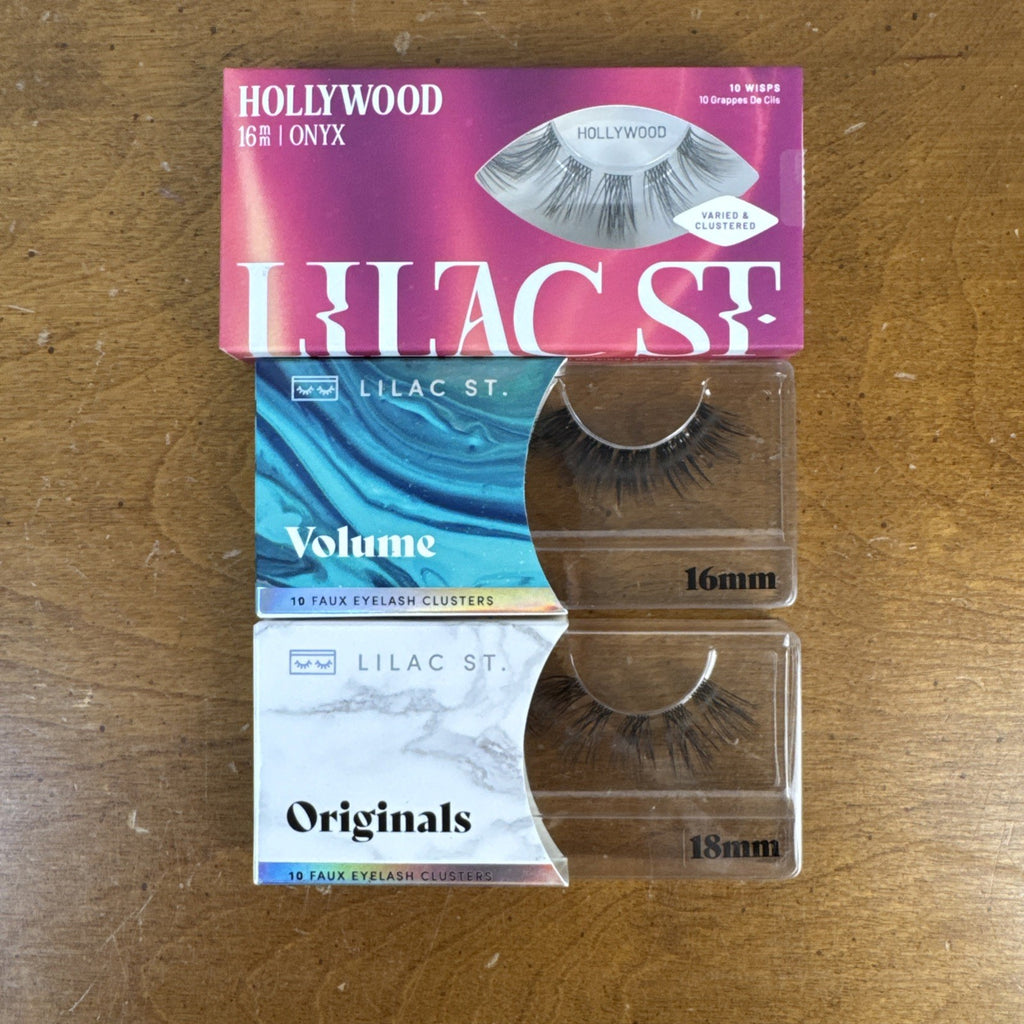 False Eyelashes Lot - 3 Lilac St. Lashes Clusters & Wisps New In Box