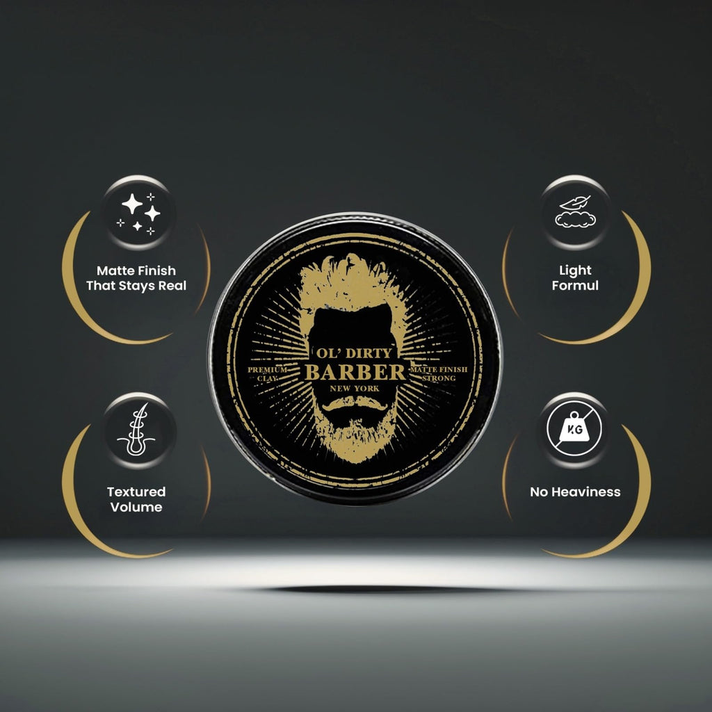 Water-Based High Shine Strong Hold Hair Pomade for Men 4oz