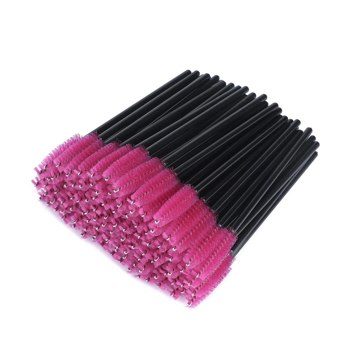 150 Pcs Disposable Eyelash Mascara Wands & Eyebrow Brushes Set - Travel-Ready