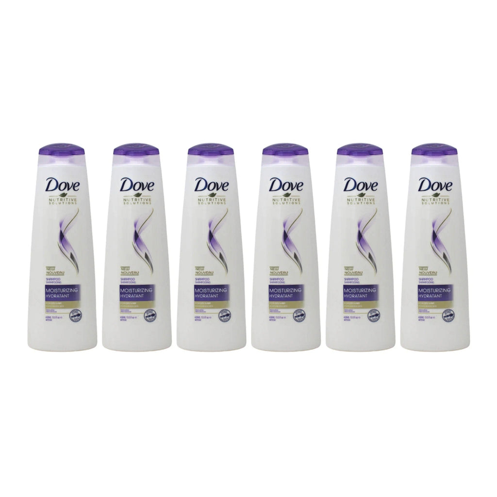 Moisturizing Shampoo for Dry Hair - Nourishing Hydrating Care 13.5 fl oz (Pack of 6)