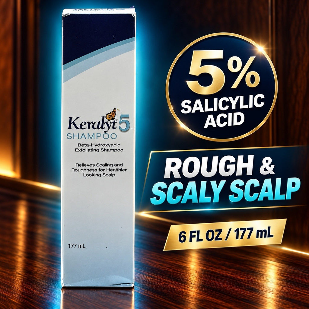 Salicylic Acid Exfoliating Scalp Shampoo - 5% BHA for Dandruff & Flaky Skin, 6 oz