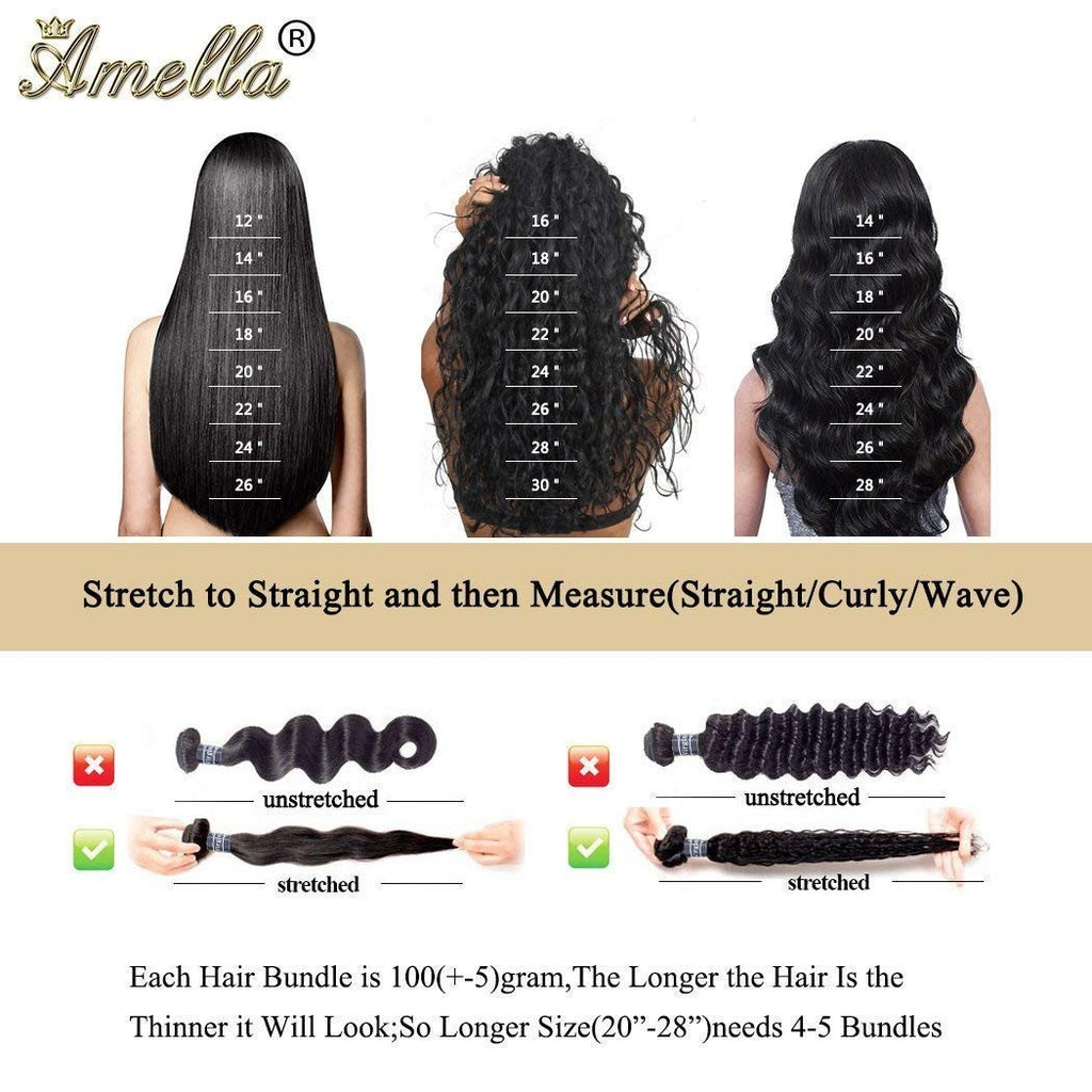 Brazilian Body Wave Human Hair Bundle 20 Inch Virgin Hair Extensions