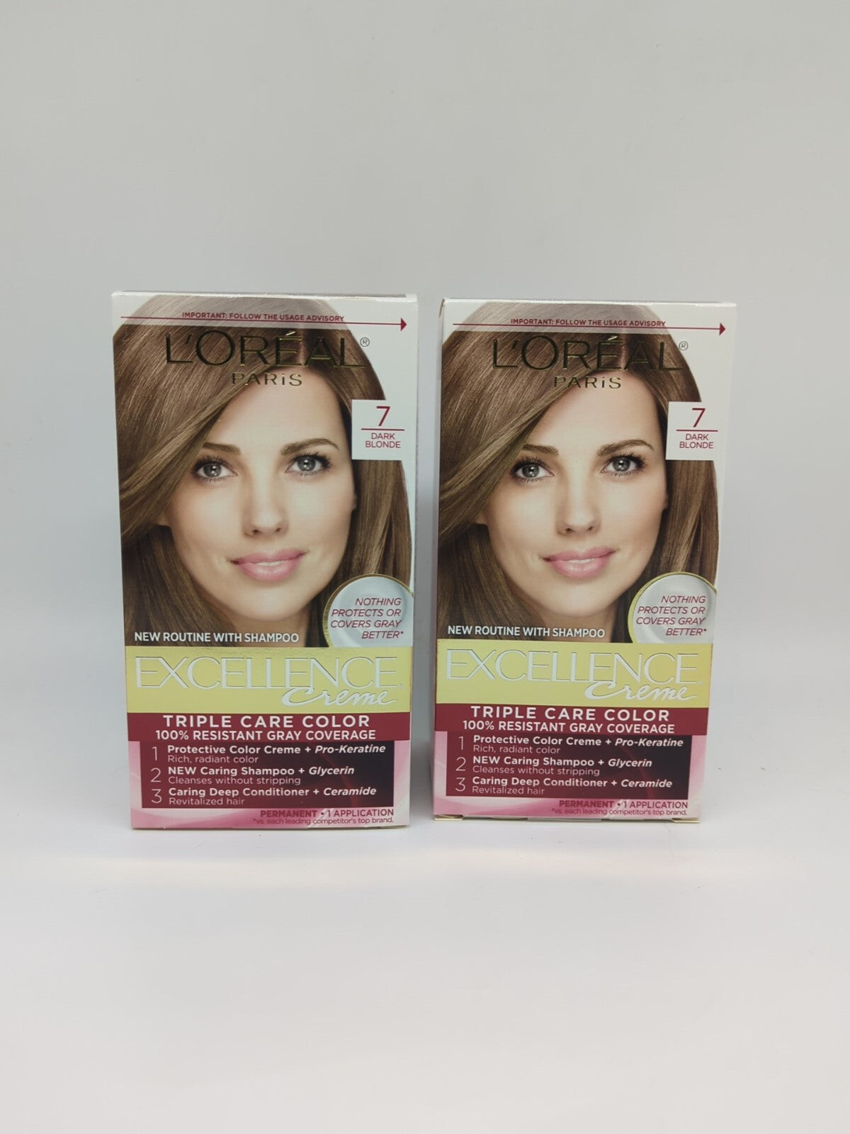 Hair Color Kit - Permanent Dark Blonde Hair Dye - 2 Pack