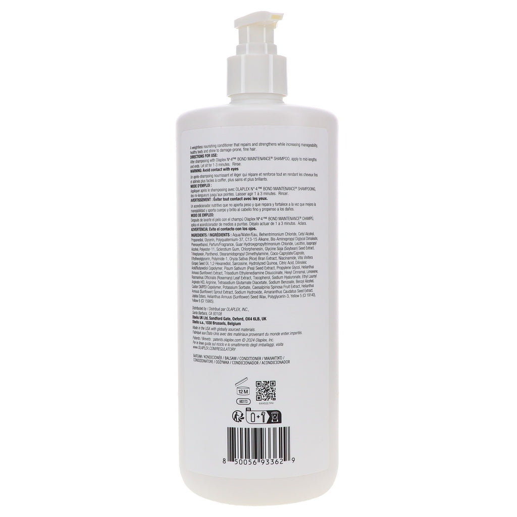 Bond Maintenance Conditioner for All Hair Types - 33.8 oz Repair & Moisturize