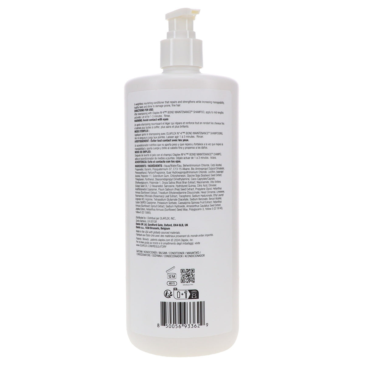 Bond Maintenance Conditioner for All Hair Types - 33.8 oz Repair & Moisturize