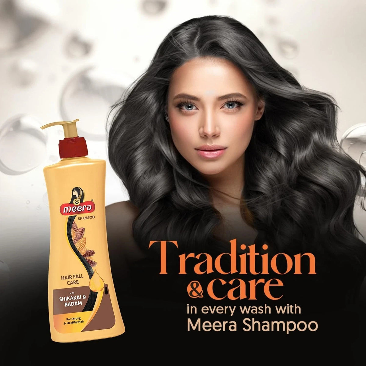 Herbal Hairfall Care Shampoo with Shikakai & Almond 340ml - Unisex Natural Cleansing